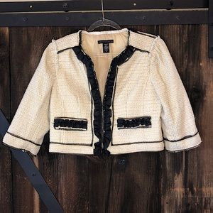 Apostrophe jacket - tan with black details